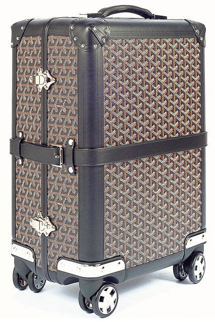 goyard luggage trolley|goyard trunk price.